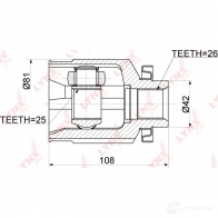 Шрус граната LYNXAUTO 6L5XK M 1436961359 CI-3770 - Изображение 2