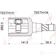 Шрус граната LYNXAUTO CI-3767 1436961357 Y3 O9S - Изображение 2