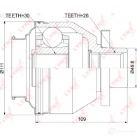 Шрус граната LYNXAUTO WOE SRA6 CI-3762 1268681841 - Изображение 2