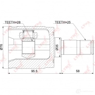 Шрус граната LYNXAUTO 1268681691 JEZ 6YH3 CI-3735 - Изображение 2