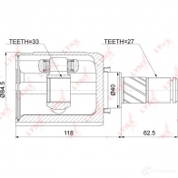 Шрус граната LYNXAUTO CI-3732 1268681681 N8T 0Q6V - Изображение 2