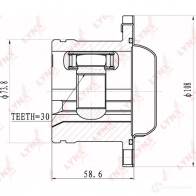 Шрус граната LYNXAUTO CI-8010 4905601010389 3644732 L7DC 0F - Изображение 2