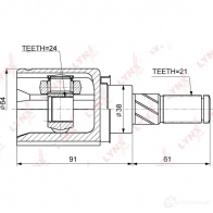 Шрус граната LYNXAUTO CI-3702 3644693 J 1UY6A - Изображение 2