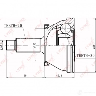Шрус граната LYNXAUTO CO-8019 T 8Y2GW 3645411 4905601016077 - Изображение 2