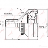 Шрус граната LYNXAUTO 4905601003954 8V11 M 3645405 CO-8007A - Изображение 2