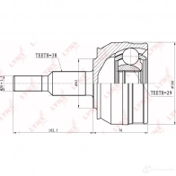Шрус граната LYNXAUTO 4905601003947 CO-8006 3645404 G9SP F - Изображение 2