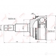 Шрус граната LYNXAUTO 4905601016220 3645384 CO-7586A 31O T4 - Изображение 2