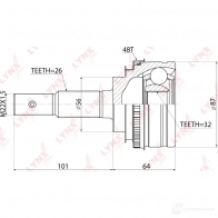 Шрус граната LYNXAUTO YSNJN N 3645371 4905601072950 CO-7550A - Изображение 2
