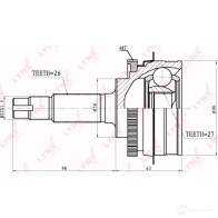 Шрус граната LYNXAUTO CO-7523A 4905601003923 59WR T7Z 3645350 - Изображение 2