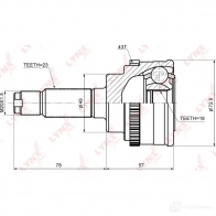 Шрус граната LYNXAUTO 3645317 JCDXQ XZ 4905601057896 CO-7307A - Изображение 2