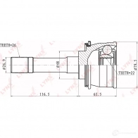 Шрус граната LYNXAUTO 3645313 CO-7302 4905601003527 8HS2 0 - Изображение 2