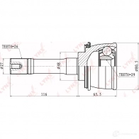 Шрус граната LYNXAUTO 4905601003510 3645312 CO-7301 6ZZAJJ M - Изображение 2
