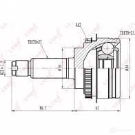 Шрус граната LYNXAUTO LBDA0 6 CO-6900A 3645297 4905601003503 - Изображение 2