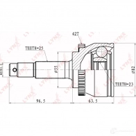 Шрус граната LYNXAUTO CO-5770A JW Z0Q8 3645228 4905601011515 - Изображение 2