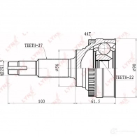 Шрус граната LYNXAUTO CO-5716A 3645198 H351U YW 4905601003312 - Изображение 2