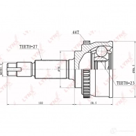 Шрус граната LYNXAUTO 4905601003343 CO-5717A 3645199 BUPE Z - Изображение 2