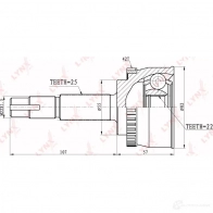 Шрус граната LYNXAUTO CO-5702A 4905601003350 3645185 3KF CY - Изображение 2
