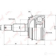 Шрус граната LYNXAUTO CO-5529A 2L EIC 4905601052266 192237117 - Изображение 2