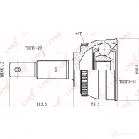 Шрус граната LYNXAUTO IS6AU H3 3645154 4905601003169 CO-5301A - Изображение 2