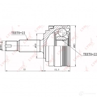 Шрус граната LYNXAUTO CO-4600 4905601002872 3645116 K9D CGP - Изображение 2