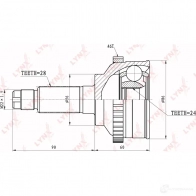 Шрус граната LYNXAUTO 9E1 D1 192163123 CO-4417A 4905601015810 - Изображение 2