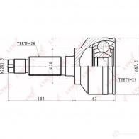 Шрус граната LYNXAUTO 4905601002858 3645110 WVGB J63 CO-4408 - Изображение 2
