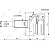 Шрус граната LYNXAUTO CO-3754 QE0E IHF 1050208016 - Изображение 2