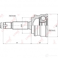 Шрус граната LYNXAUTO 3644936 6BPR VL CO-3656 4905601057827 - Изображение 2
