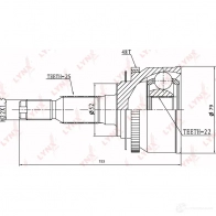 Шрус граната LYNXAUTO CO-3648A 4905601037416 NSFU2 RM 3644930 - Изображение 2