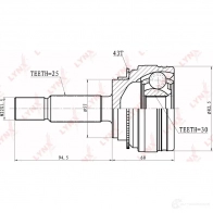 Шрус граната LYNXAUTO 720533136 4905601033319 JS4 4W8U CO-3636A - Изображение 2