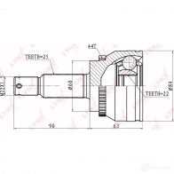 Шрус граната LYNXAUTO S 0GYQU 3644919 CO-3634A 4905601038444 - Изображение 2