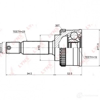 Шрус граната LYNXAUTO CO-3610 3644907 4905601015780 QO WB7 - Изображение 2