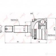 Шрус граната LYNXAUTO CO-3601A 3644899 VQFOL 1D 4905601002759 - Изображение 2