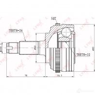 Шрус граната LYNXAUTO 3644867 4905601003985 D 0LNVJP CO-3410A - Изображение 2