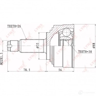 Шрус граната LYNXAUTO CO-3403 3644860 4905601002599 1 5HJZ - Изображение 2