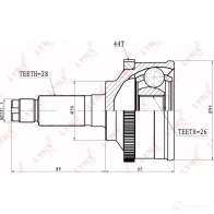 Шрус граната LYNXAUTO 3644852 4905601015742 7 RMMZ01 CO-3022A - Изображение 2