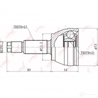 Шрус граната LYNXAUTO 4905601011676 3644844 Q9BS K CO-3009 - Изображение 2