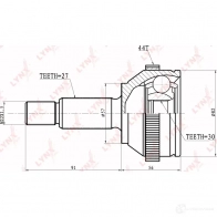 Шрус граната LYNXAUTO CO-2803A 4905601002513 QC 463 3644815 - Изображение 2