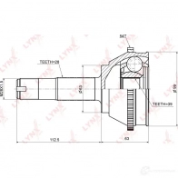 Шрус граната LYNXAUTO 4905601051177 7MU H1 CO-2213A 3644794 - Изображение 2