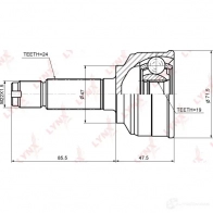 Шрус граната LYNXAUTO CO-1821 4905601010501 6 EIVF 3644785 - Изображение 2