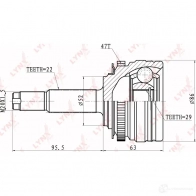 Шрус граната LYNXAUTO 0 GQ1Z64 3644782 CO-1815A 4905601010631 - Изображение 2