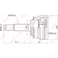 Шрус граната LYNXAUTO VUN5 XQ CO-1810 3644777 4905601002391 - Изображение 2
