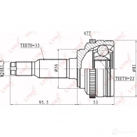Шрус граната LYNXAUTO CO-1808A 3644775 VP5HL B 4905601002261 - Изображение 2