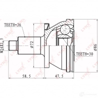 Шрус граната LYNXAUTO 3644765 CO-1227 4905601015643 A 2JVA - Изображение 2