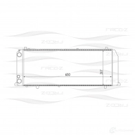 Радиатор охлаждения двигателя FREE-Z 1436951964 kk0108 EG 4UHGG