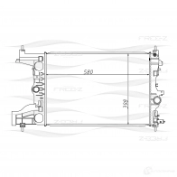 Радиатор охлаждения двигателя FREE-Z kk0165 C 4KNF9T Opel Astra (J) 4 Хэтчбек 1.6 68 115 л.с. 2009 – 2015