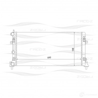Радиатор охлаждения двигателя FREE-Z KSJ89 D Audi A1 (8XA, F) 1 Спортбек 1.6 Tdi 105 л.с. 2011 – 2015 kk0187