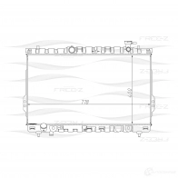 Радиатор охлаждения двигателя FREE-Z 1436952036 MF PDLR kk0229