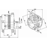 Генератор REMY SFTRV 19025049 E964KQ K Opel Astra (F) 1 Седан 1.7 D (F19. M19) 60 л.с. 1992 – 1998