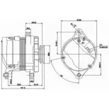 Генератор REMY 19025809 IGCFA 2YGQ N1 Opel Astra (F) 1 Седан 1.7 D (F19. M19) 60 л.с. 1992 – 1998